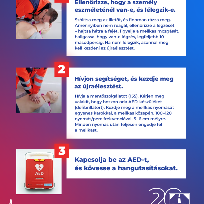 Újraélesztás defibrillátorral 