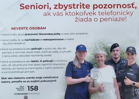 Seniori, zbystrite pozornosť !!