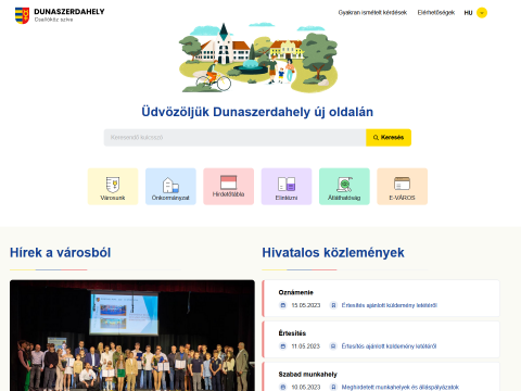Elindult Dunaszerdahely új weboldala