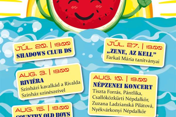 Dunaszerdahelyi Nyár 2018: hat műsoros est
