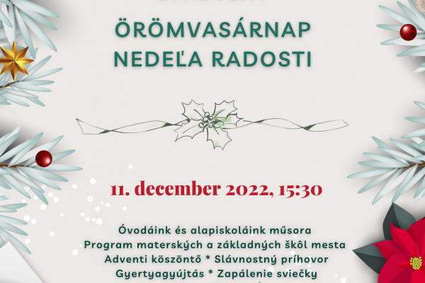 Gyújtsuk meg együtt az adventi gyertyákat! - 3. adventi vasárnap