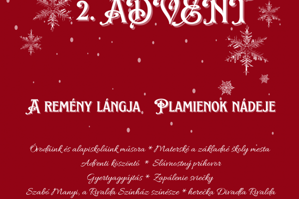 Gyújtsuk meg együtt az adventi gyertyákat! - 2. adventi vasárnap