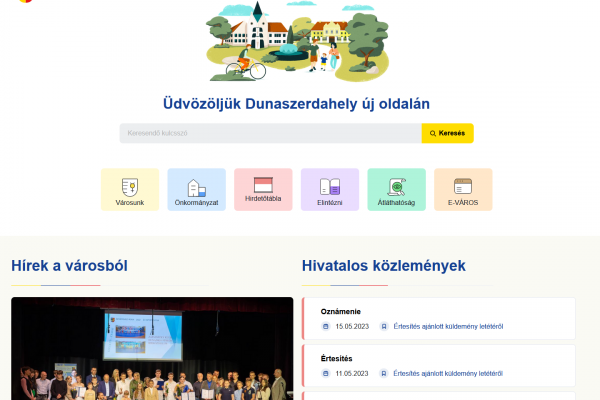 Elindult Dunaszerdahely új weboldala