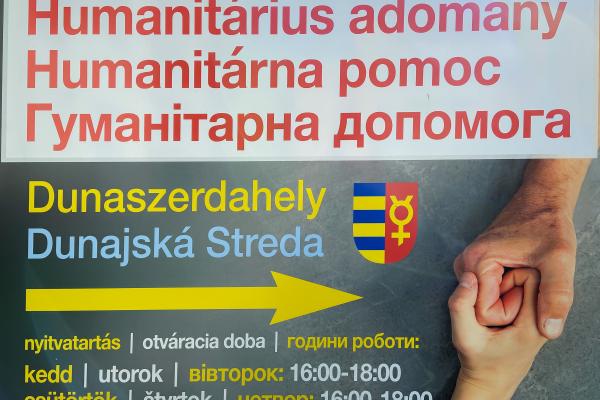 Segítséget kér a hivatal humanitárius adományozáshoz