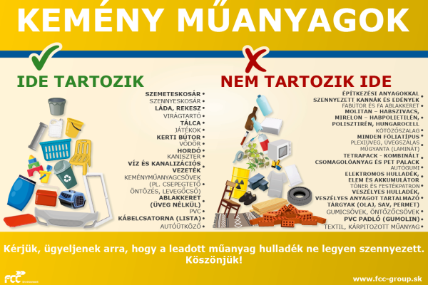 Már a kemény műanyagokat is ki lehet szállítani a Pozsonyi úti telephelyre