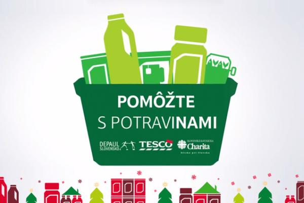 Gyűjtés a Tescóban