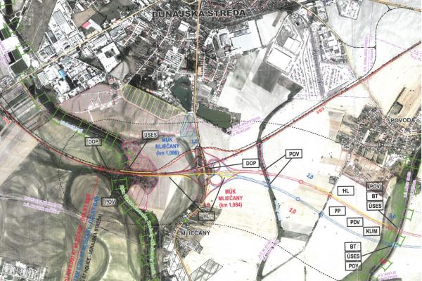 Dunajská  Streda požaduje protihlukovú stenu na obidvoch stranách R7-ky