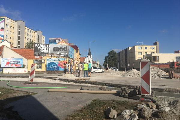 Kruhový objazd: prestavba pokračuje podľa plánu